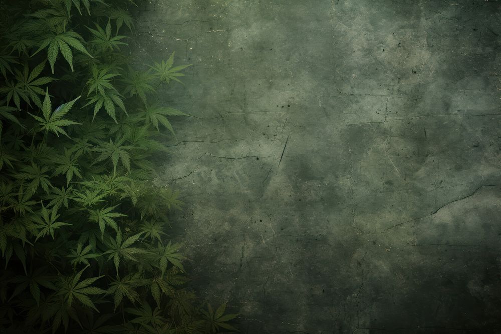 Cannabis leaves backgrounds texture grunge. AI generated Image by rawpixel.