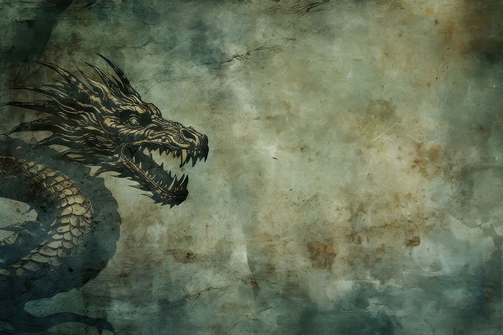 Dragon backgrounds animal darkness. AI generated Image by rawpixel.