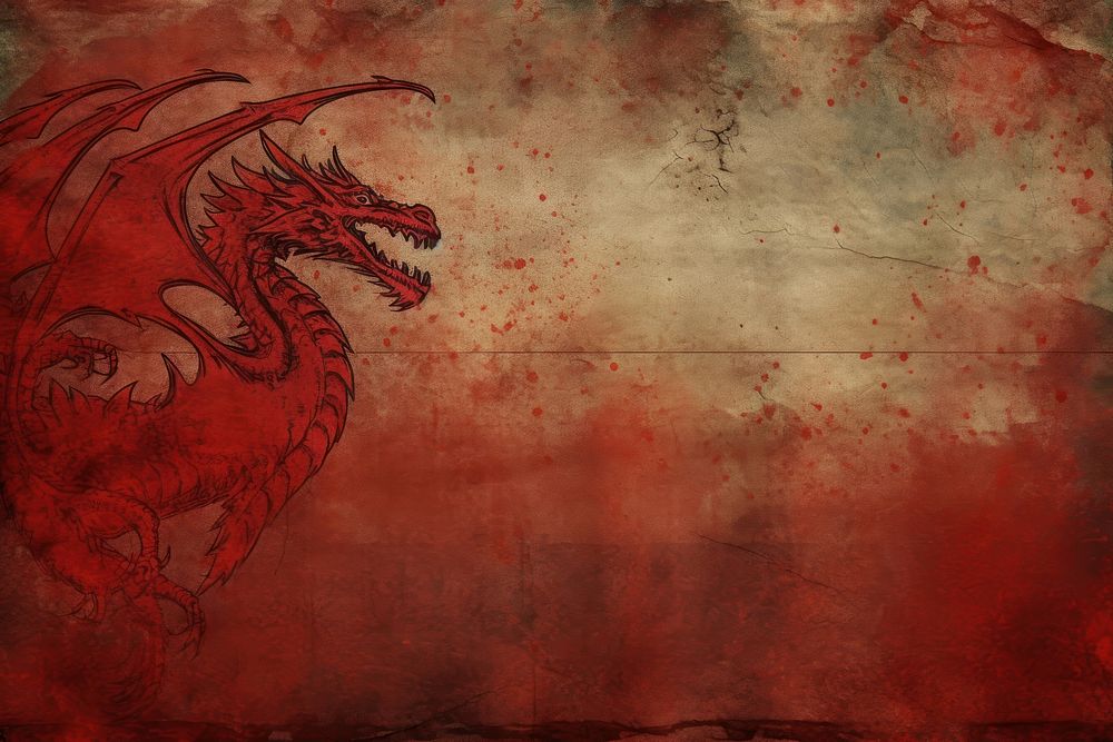Dragon backgrounds grunge aggression. AI generated Image by rawpixel.