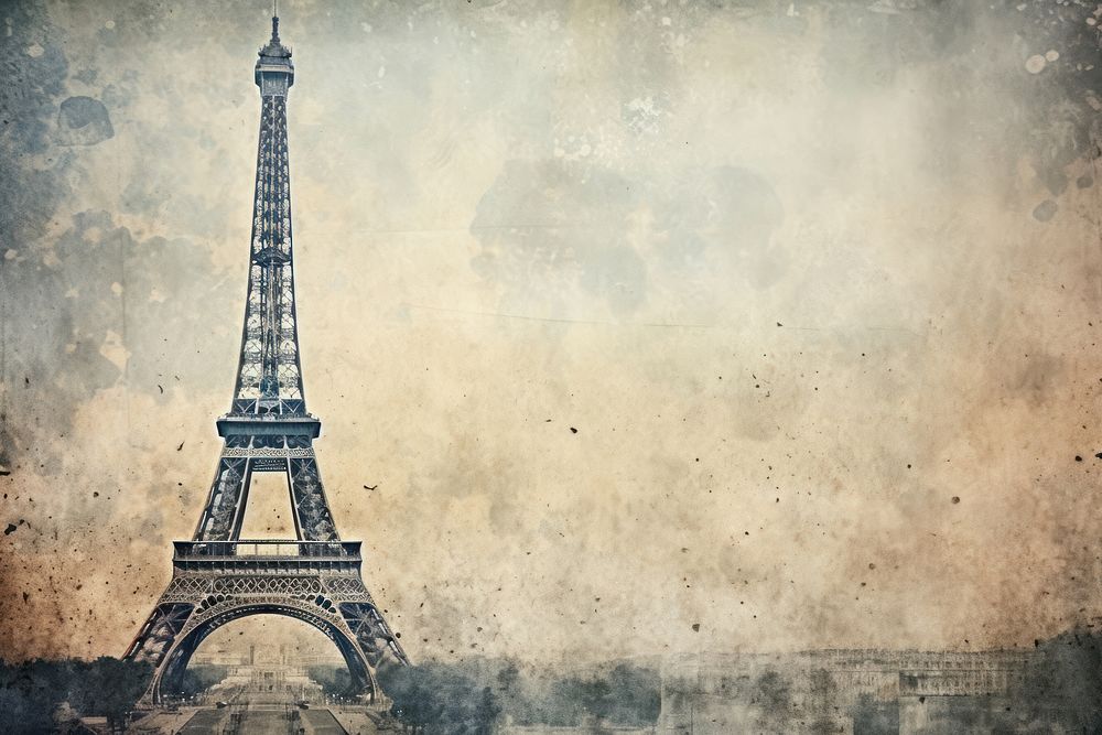 Eiffel Tower tower architecture backgrounds. AI generated Image by rawpixel.
