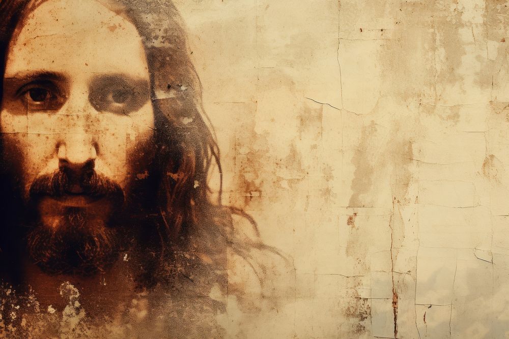 Jesus Christ portrait painting spirituality. AI generated Image by rawpixel.