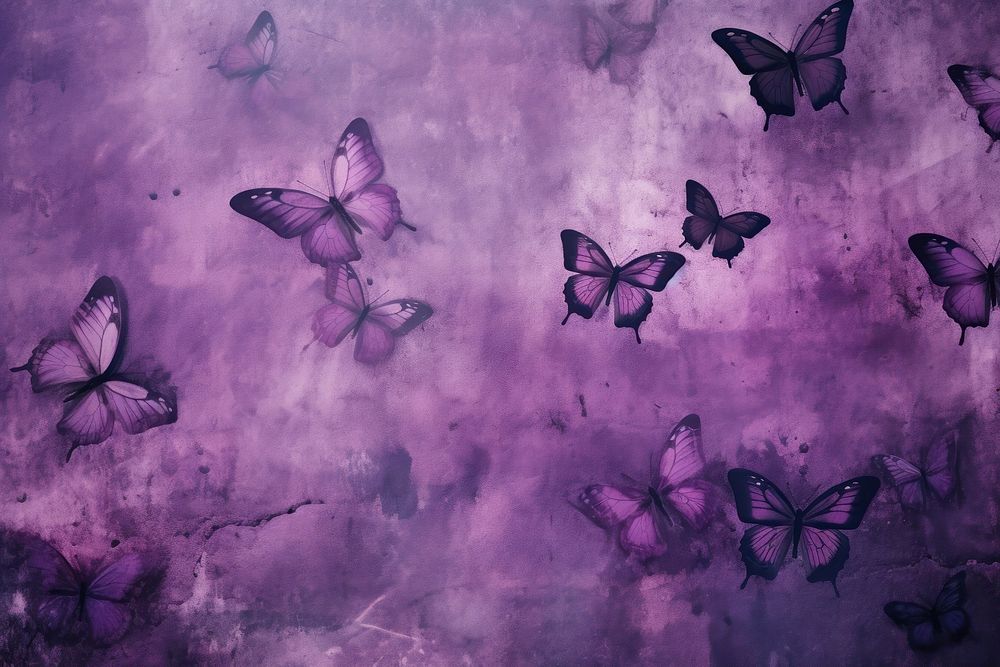 Buterflies purple backgrounds butterfly. AI generated Image by rawpixel.