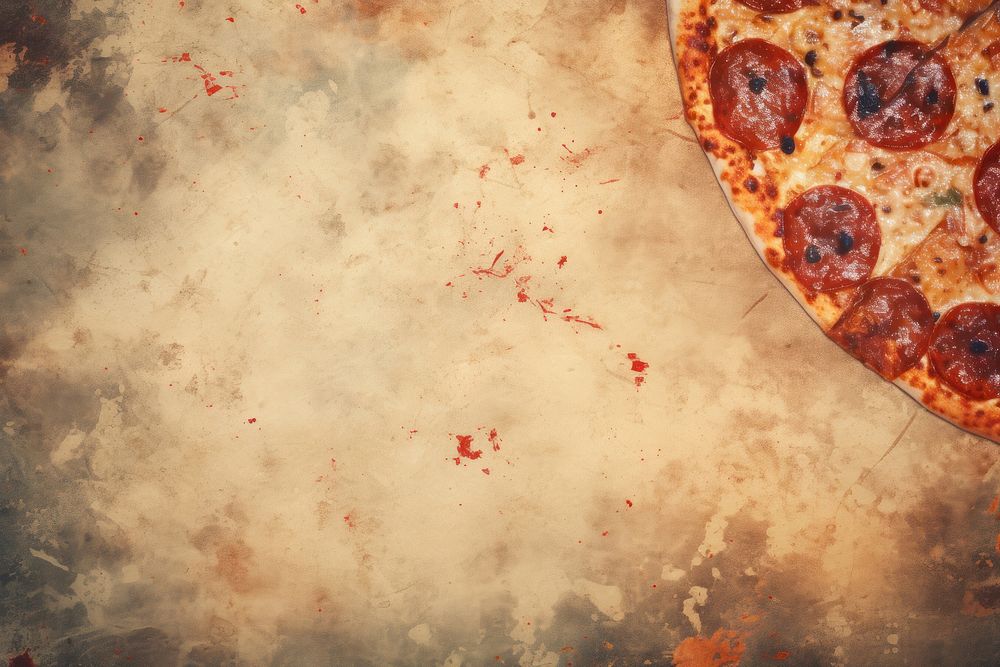 Pizza backgrounds food pepperoni. AI generated Image by rawpixel.