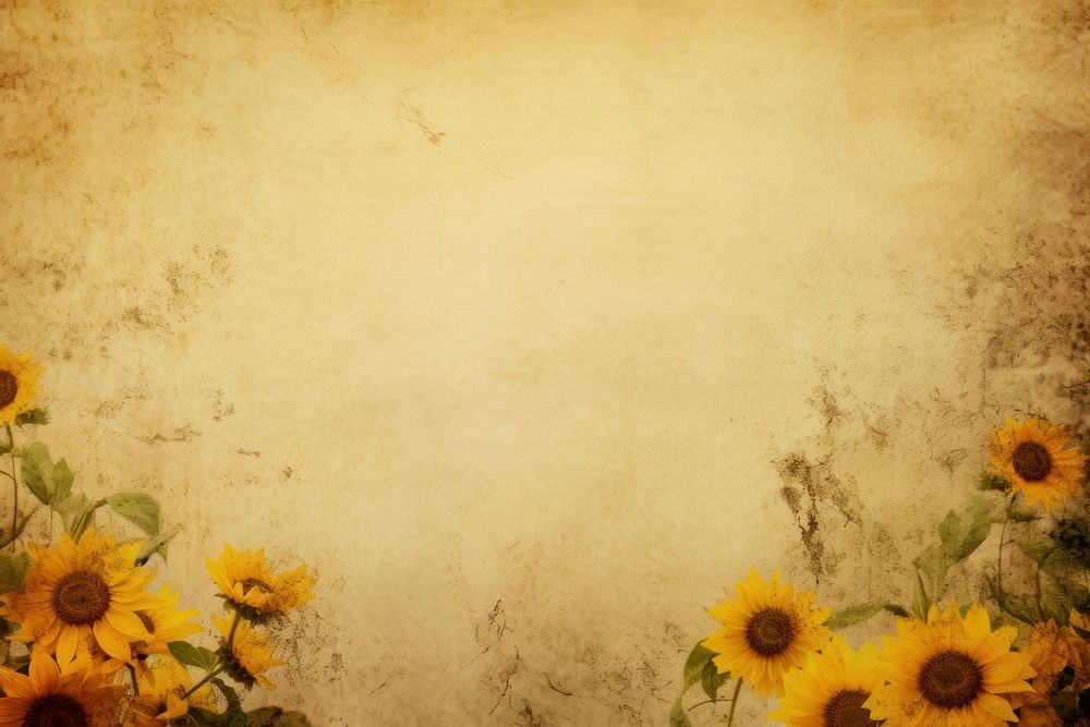 Sunflowers backgrounds texture grunge. AI generated Image by rawpixel.