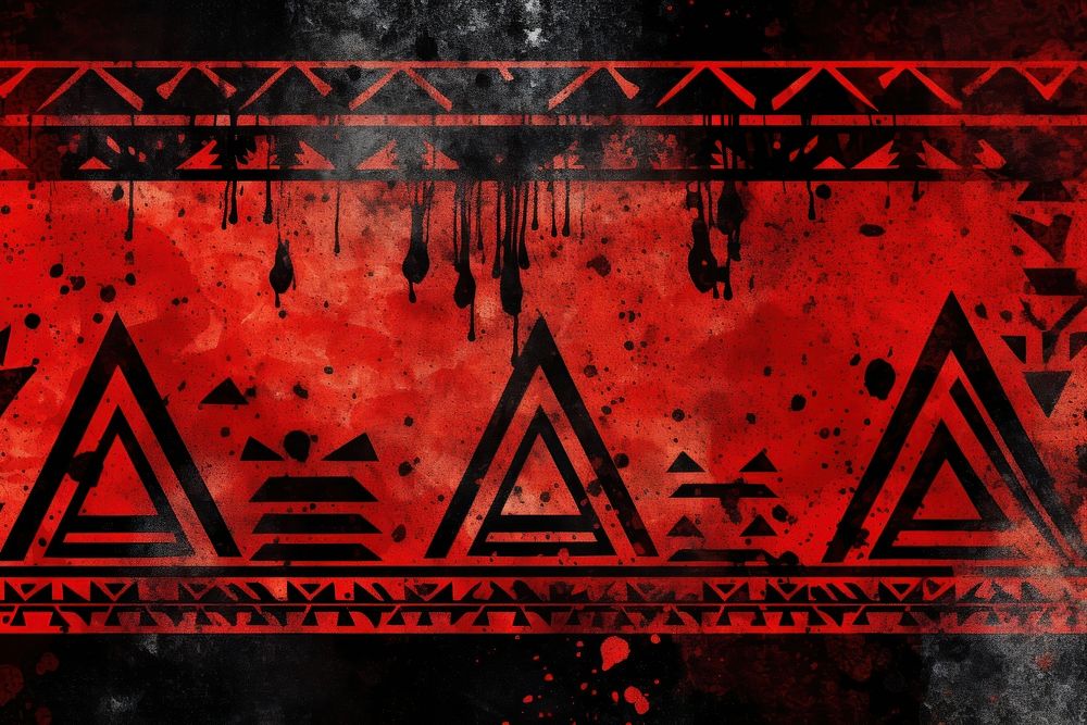 Tribal pattern backgrounds text blackboard. AI generated Image by rawpixel.