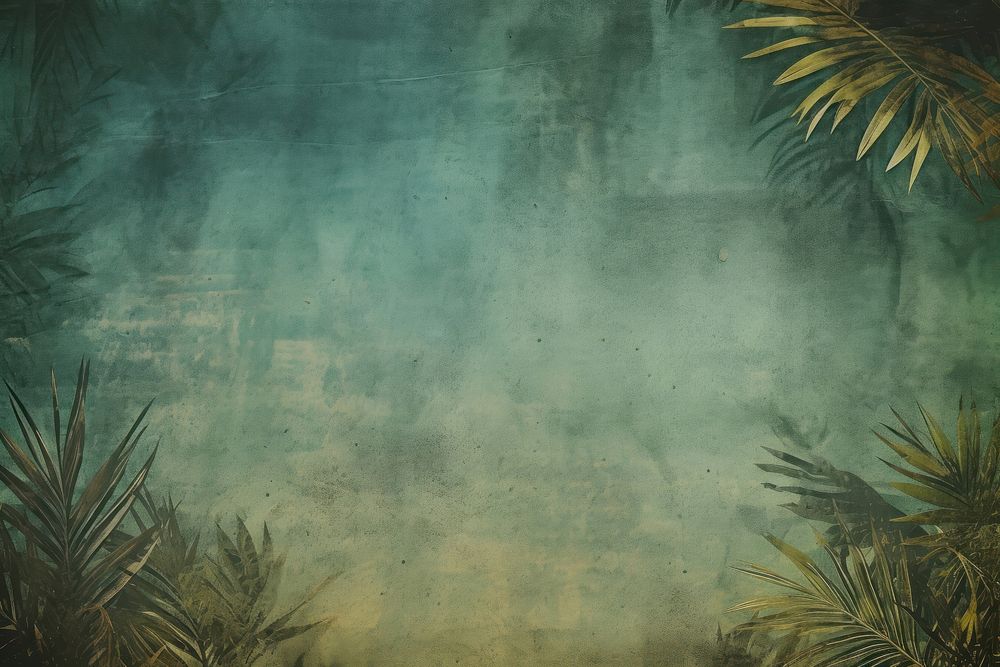 Tropical plants backgrounds outdoors painting. AI generated Image by rawpixel.