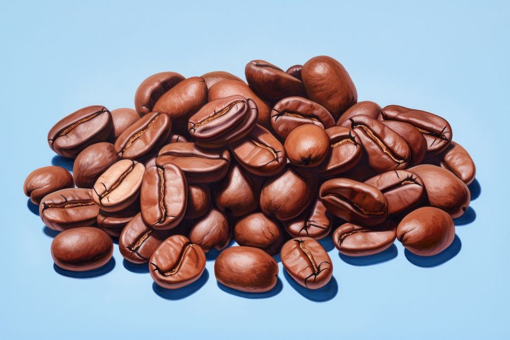 Coffee beans backgrounds food chocolate. AI generated Image by rawpixel.
