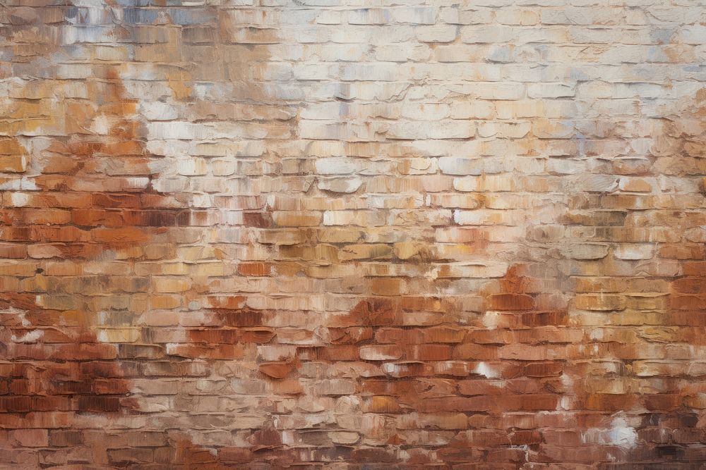 Brick wall architecture backgrounds painting. AI generated Image by rawpixel.