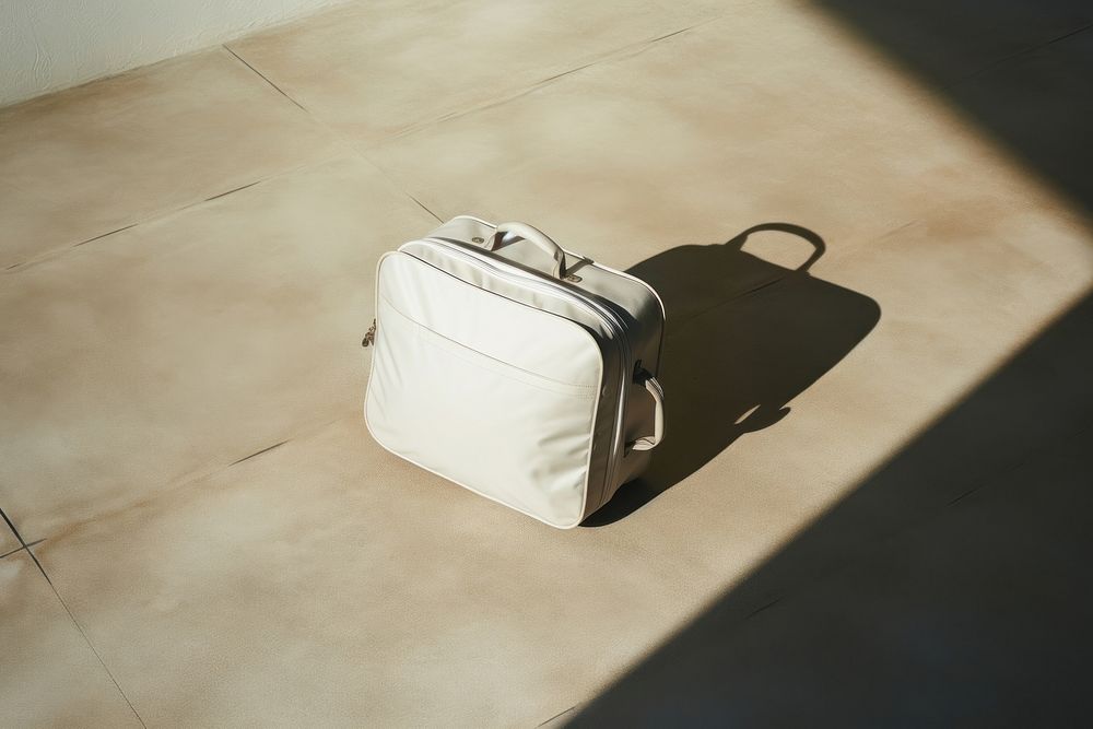 Luggage bag suitcase handbag shadow.