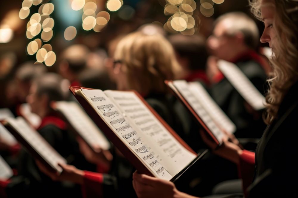 Church choir musician adult celebration. AI generated Image by rawpixel.