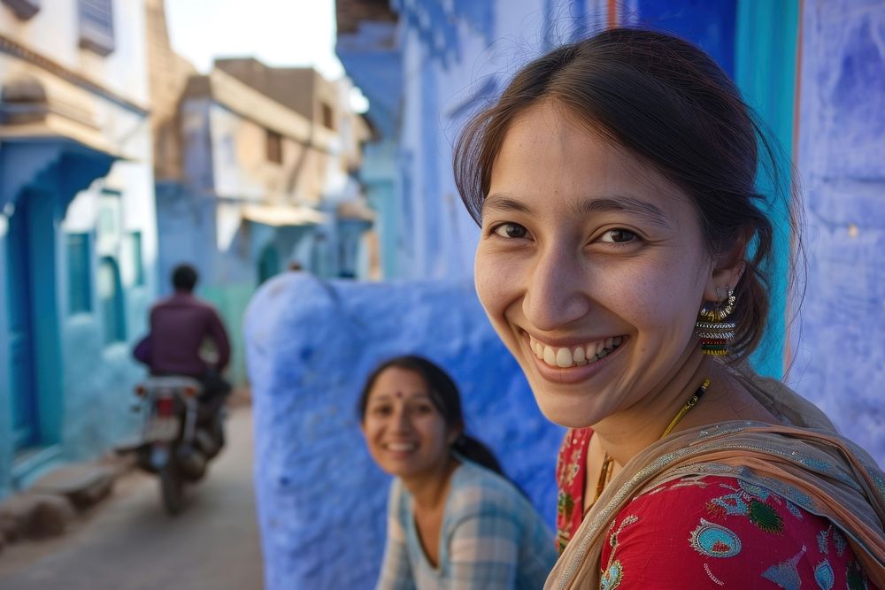 Jodhpur portrait smiling street.