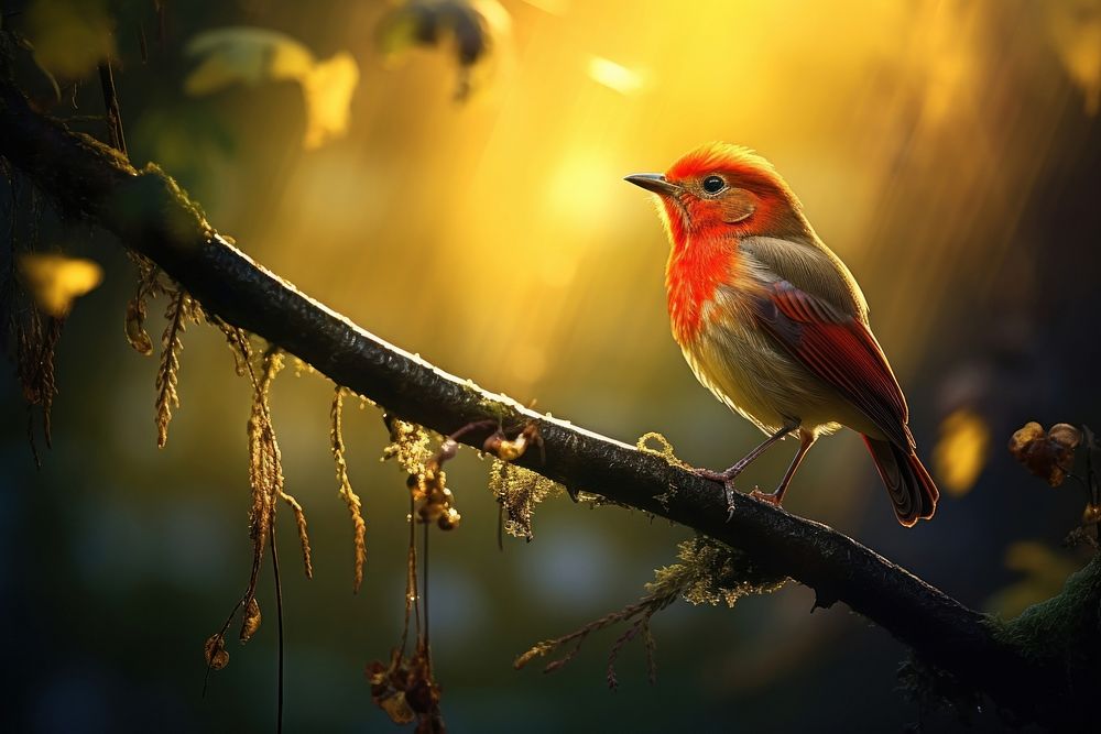 Bird outdoors animal nature. AI generated Image by rawpixel.