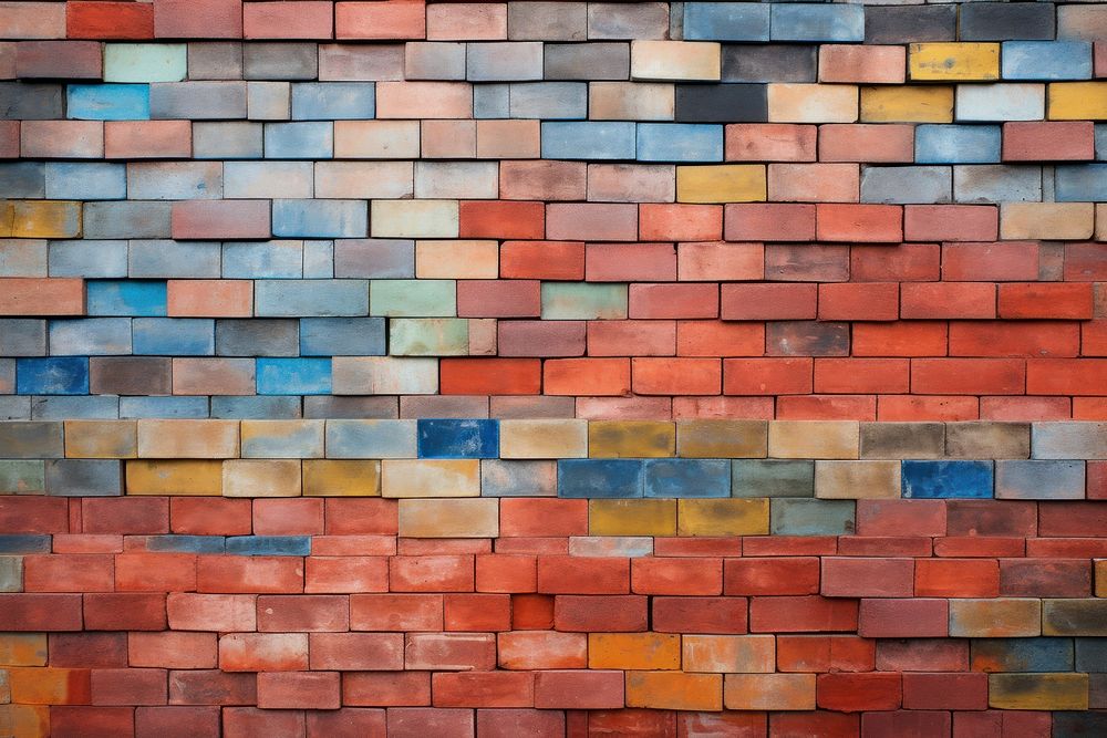 Brick wall architecture pattern backgrounds. AI generated Image by rawpixel.