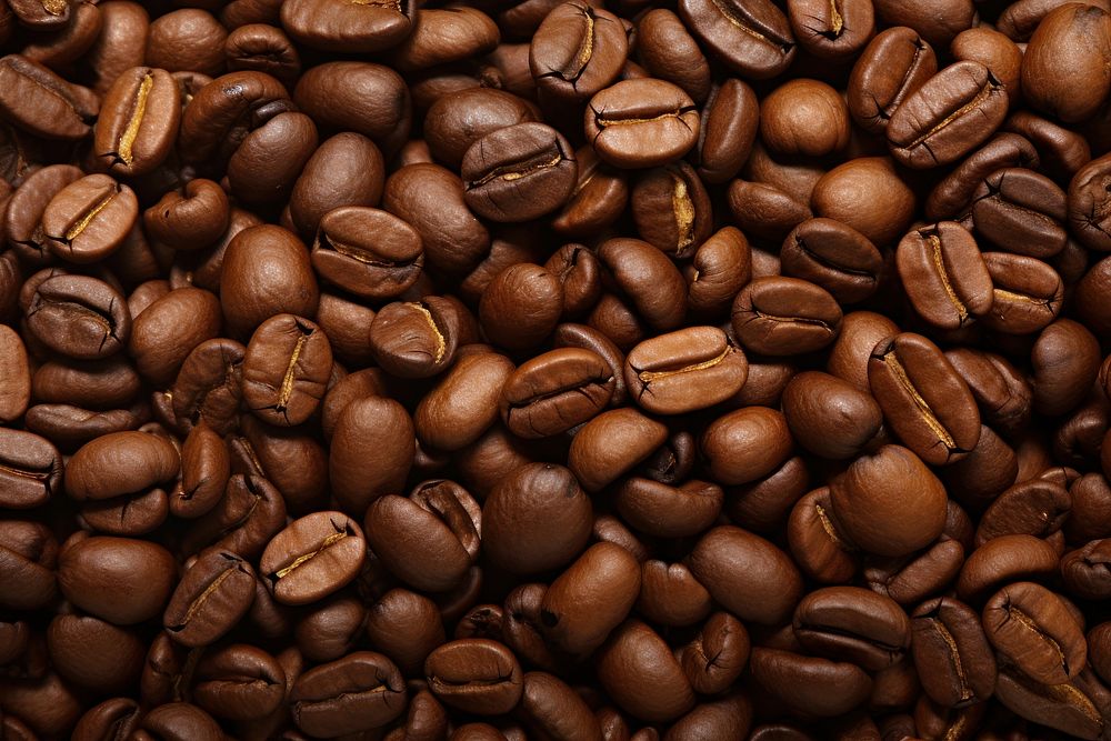 Coffee beans backgrounds food abundance. AI generated Image by rawpixel.