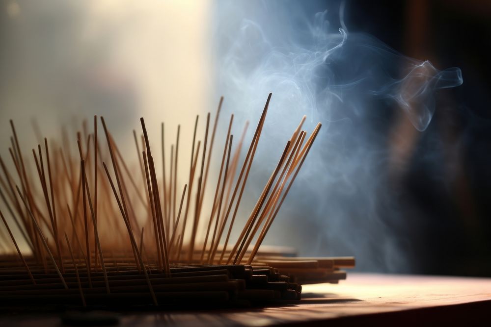 Incense sticks darkness weaponry festival. AI generated Image by rawpixel.