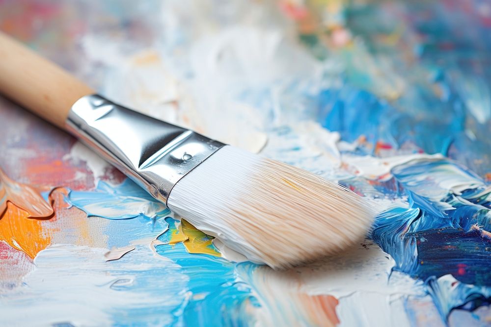 Close tip paint brush blank Premium Photo rawpixel