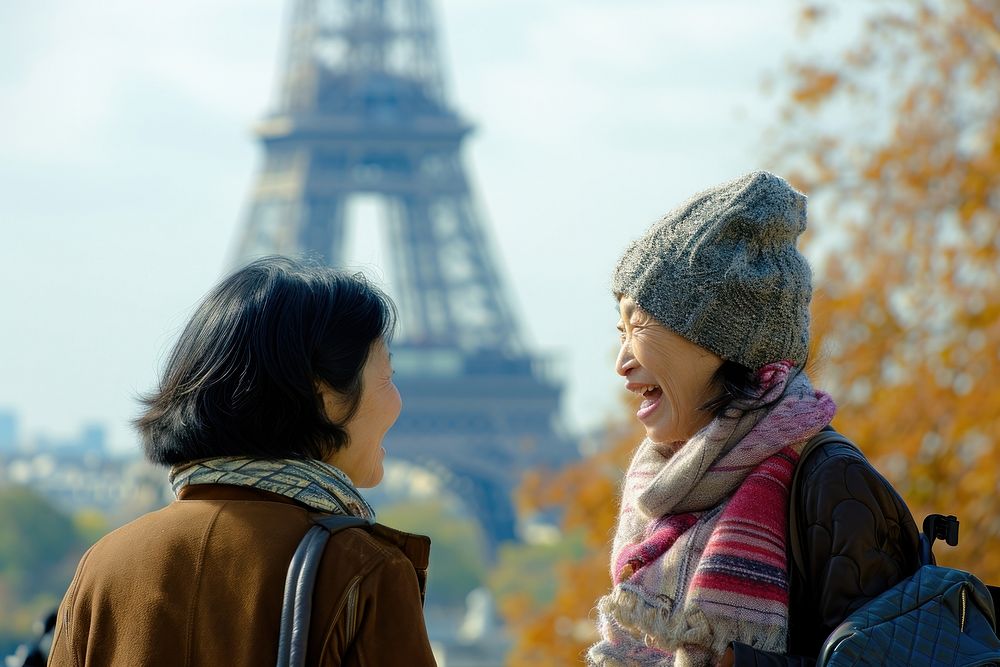 Eiffel tower adult scarf woman.
