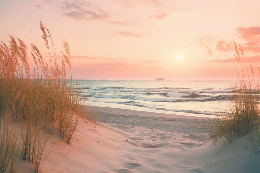  Nature background beach landscape outdoors. AI generated Image by rawpixel.