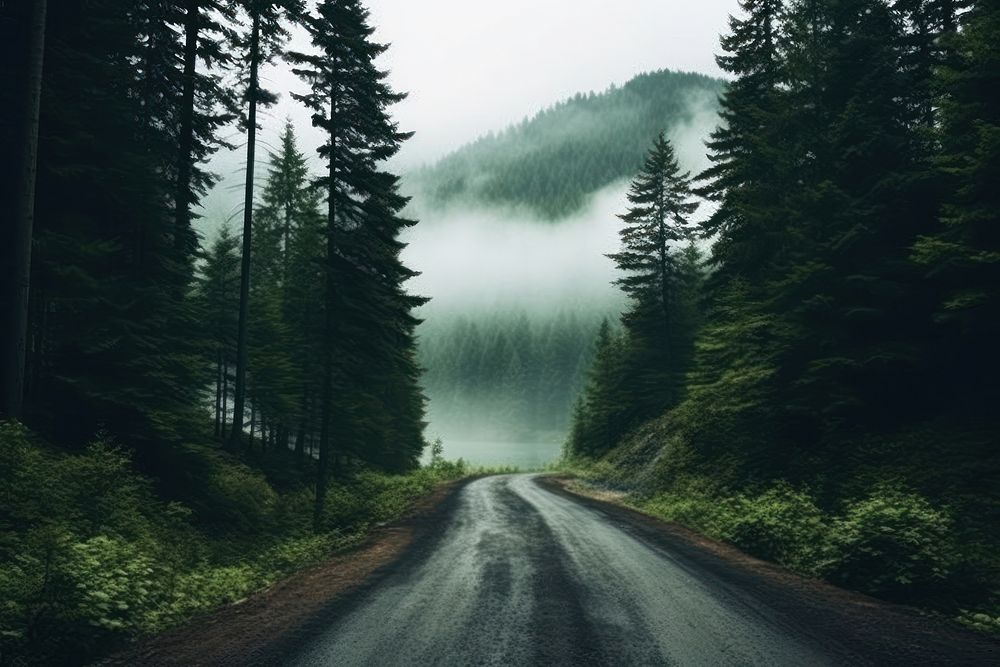  Nature background road landscape outdoors. AI generated Image by rawpixel.