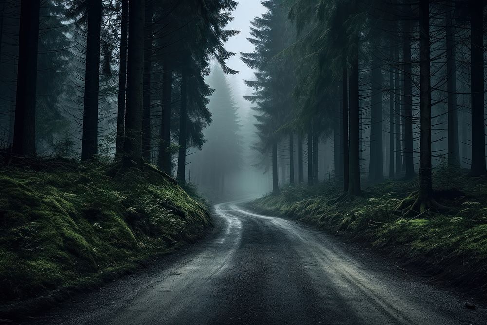  Nature background road landscape outdoors. AI generated Image by rawpixel.
