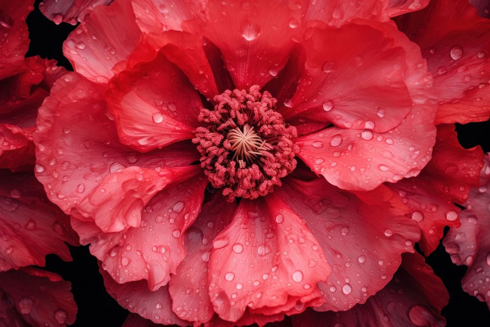 Poppy full bloom blossom flower petal. AI generated Image by rawpixel.