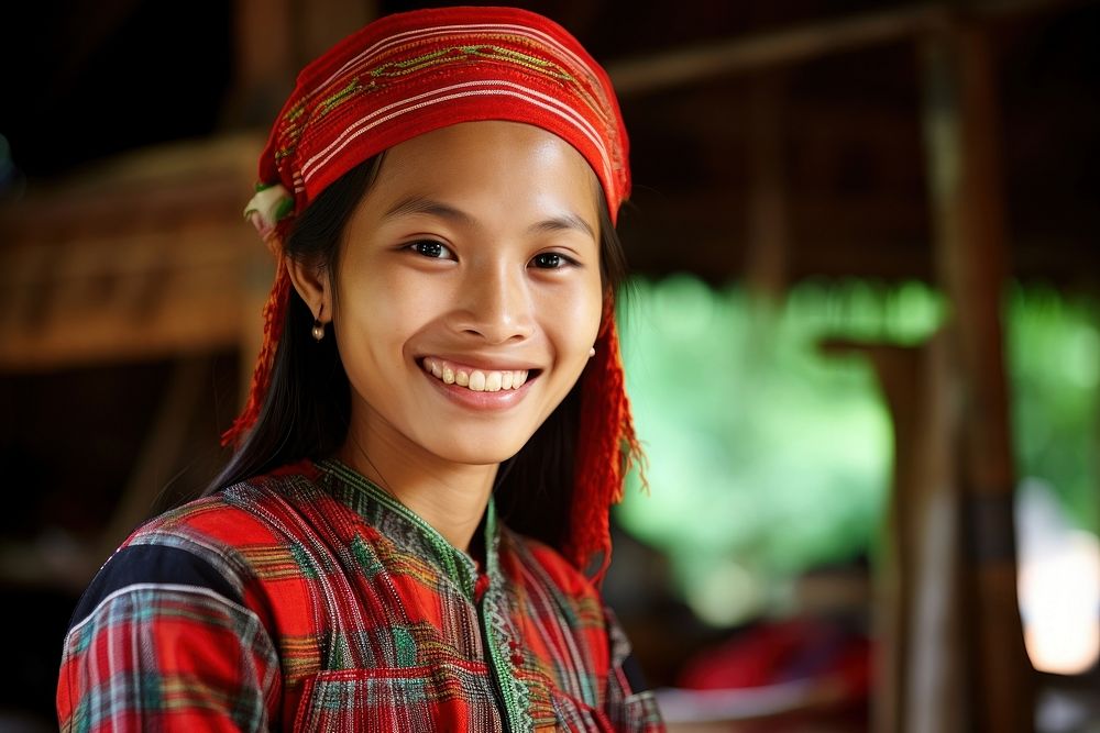  Singaporean tradition tribe smile. AI generated Image by rawpixel.