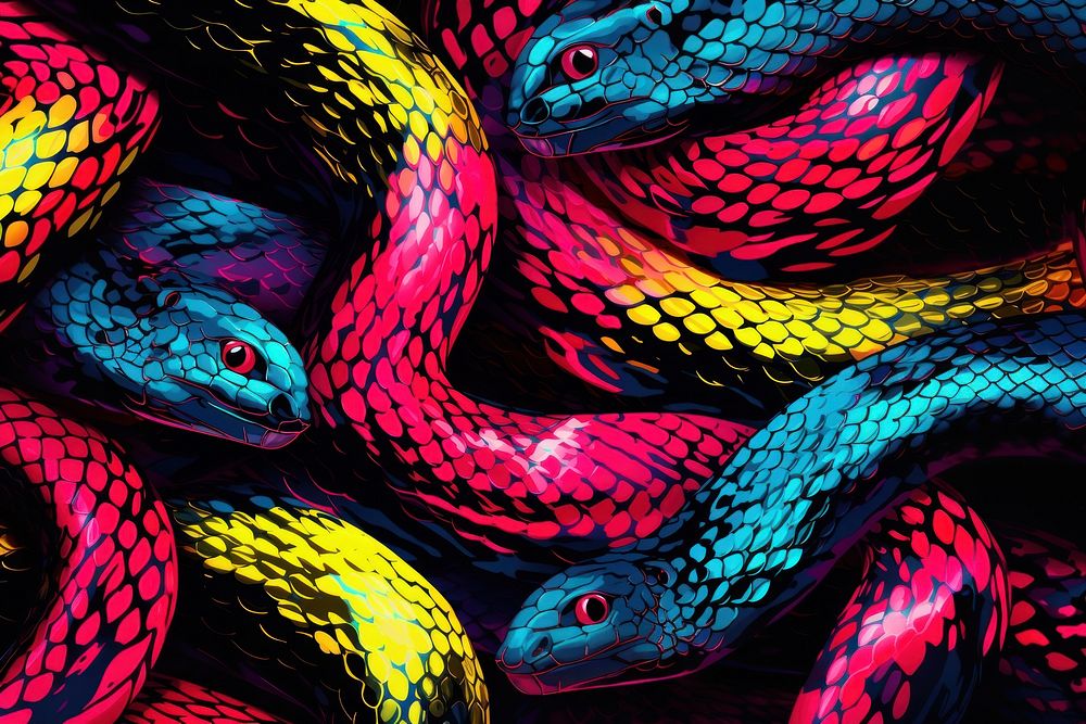 Snakes backgrounds reptile animal. AI generated Image by rawpixel.