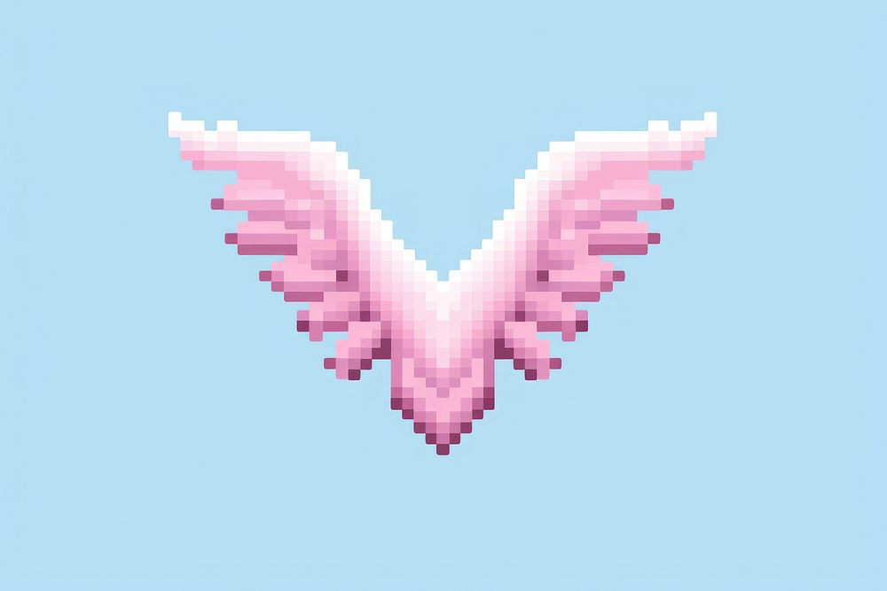Pastel wings cut pixel art creativity pixelated.