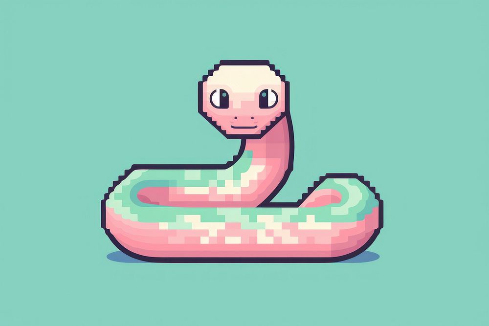 Snake cut pixel representation creativity pixelated.