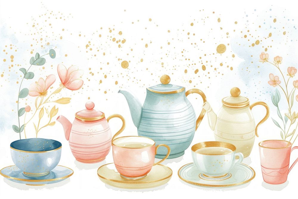 Tea porcelain teapot saucer.