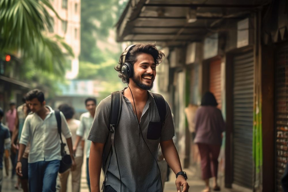 Aesthetic Photography Bangladesh men wearing headphone headphones street adult.