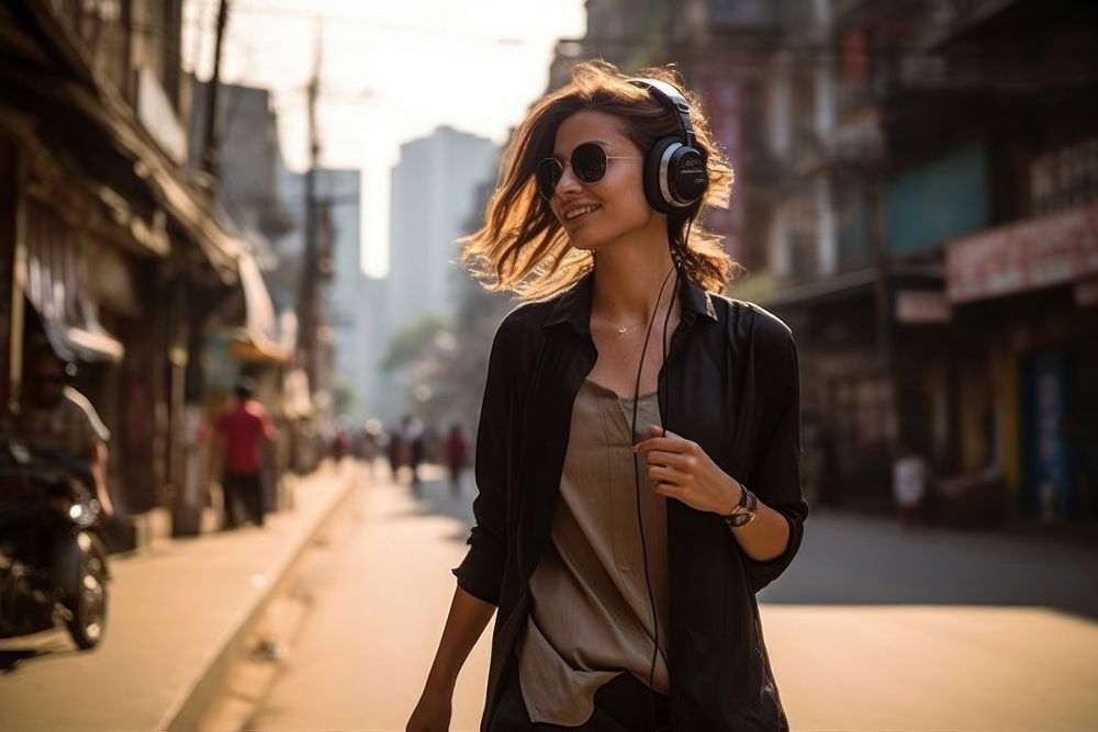 Aesthetic Photography Nepal women wearing headphone headphones photography headset.