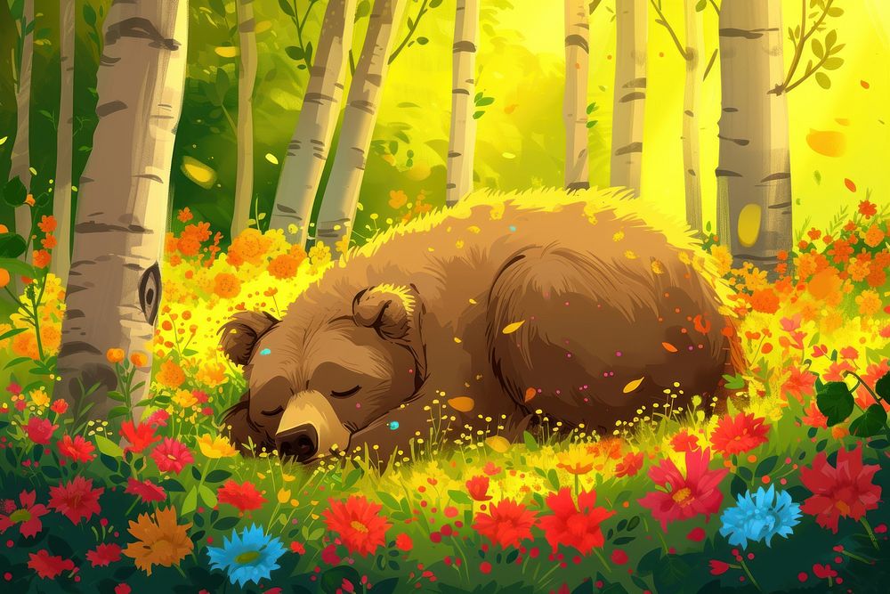 Forest bear outdoors nature.