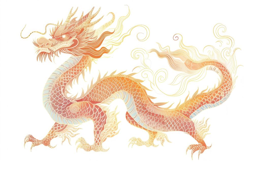 Chinese dragon creativity cartoon pattern. | Free Photo Illustration ...