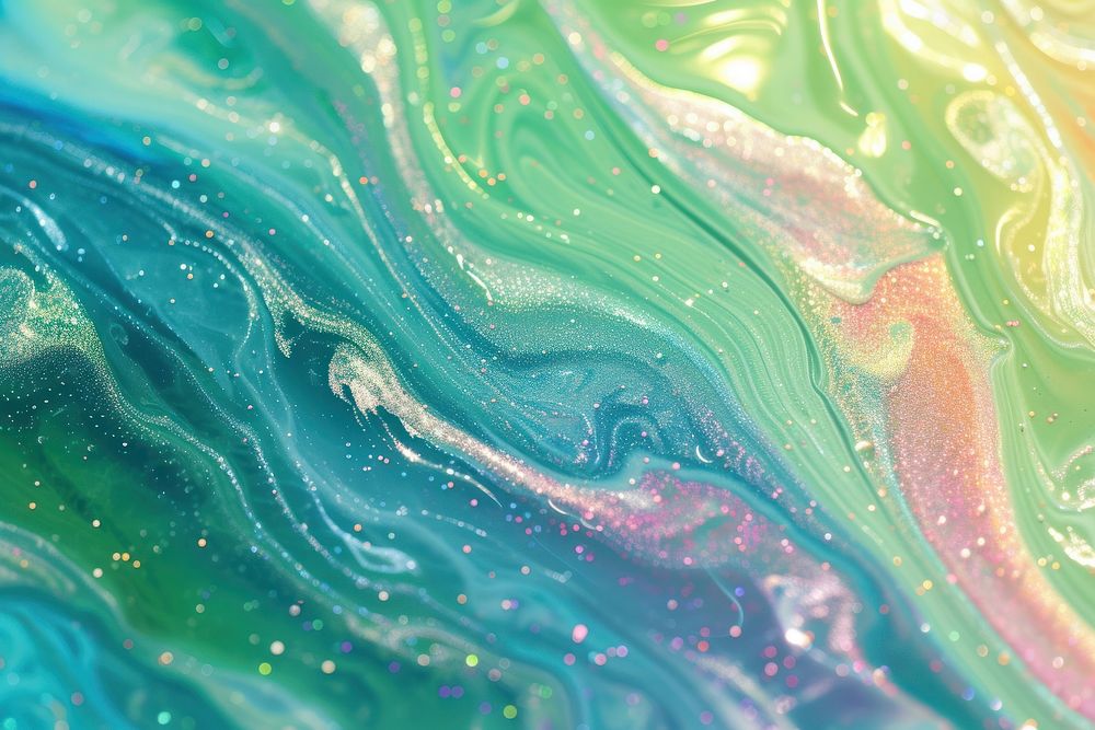 Marble texture backgrounds rainbow green.