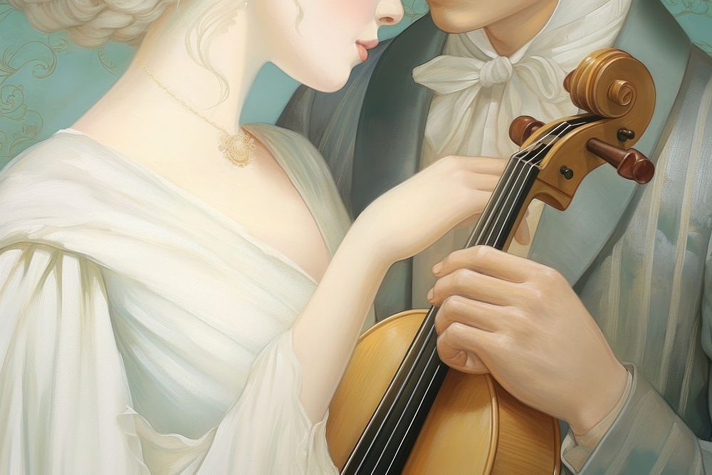 Violin cello music togetherness.