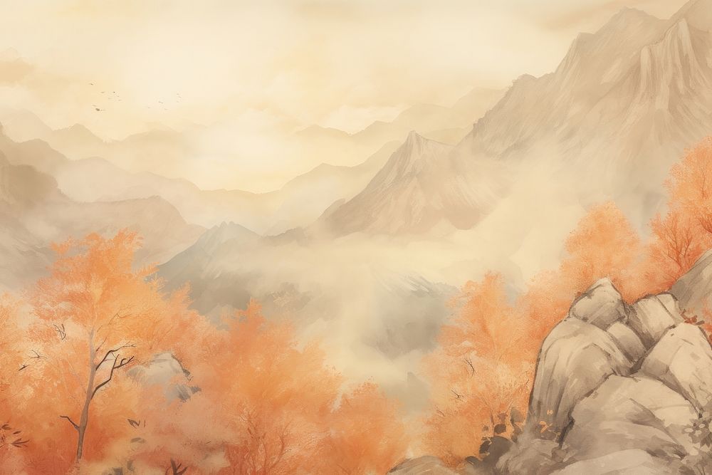Painting backgrounds landscape mountain.