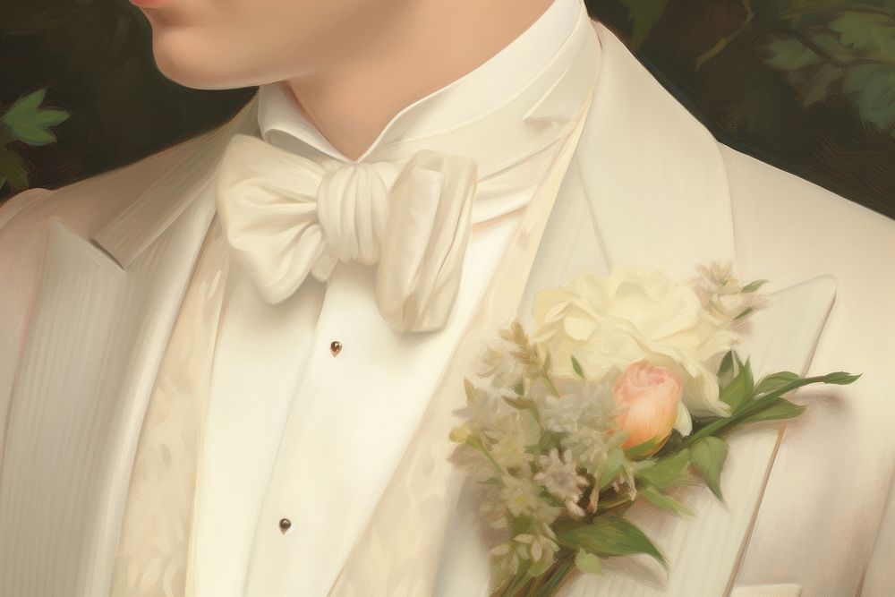 Wedding fashion tuxedo flower.