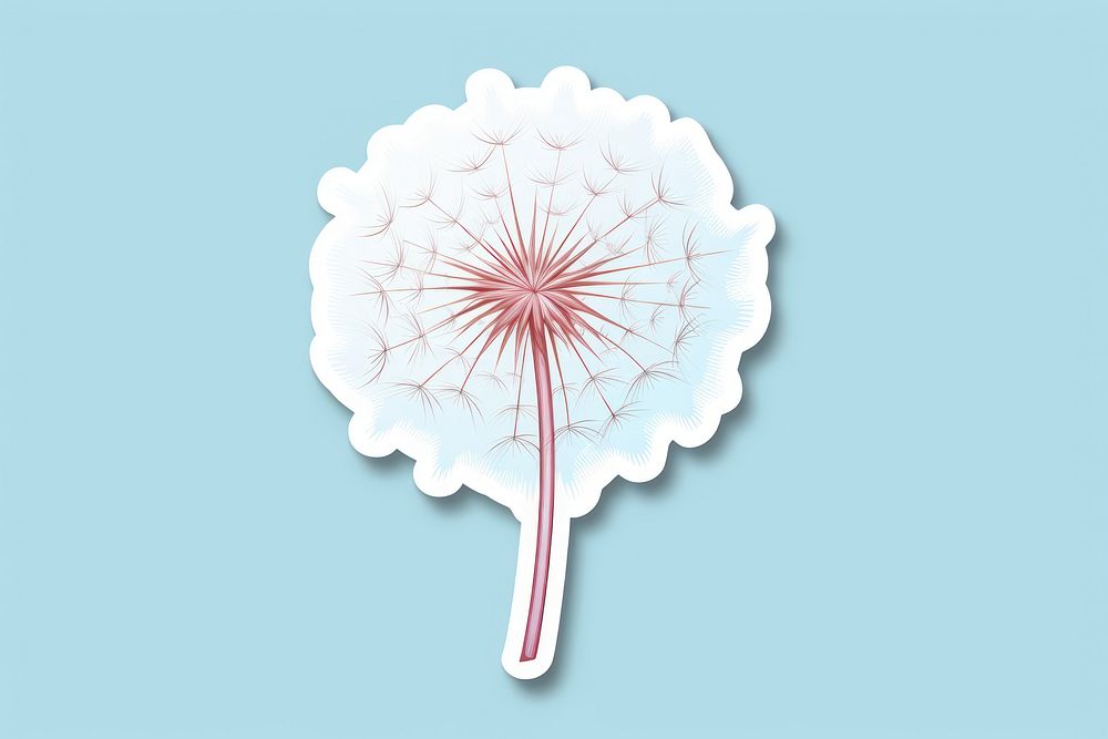 Dandelion sticker fireworks lollipop blossom.