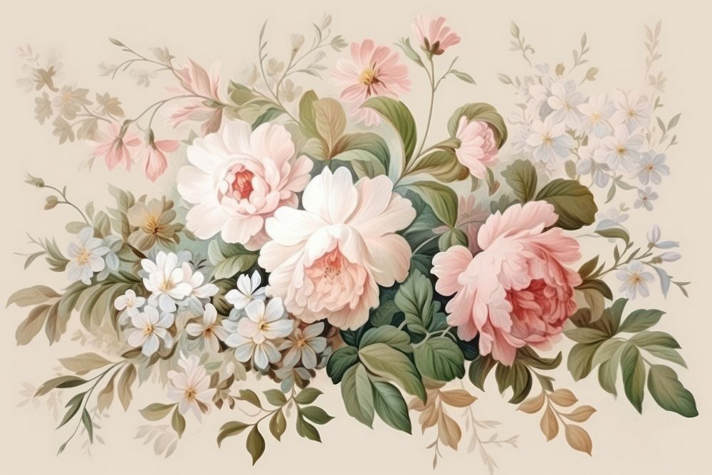 Flower art backgrounds painting.