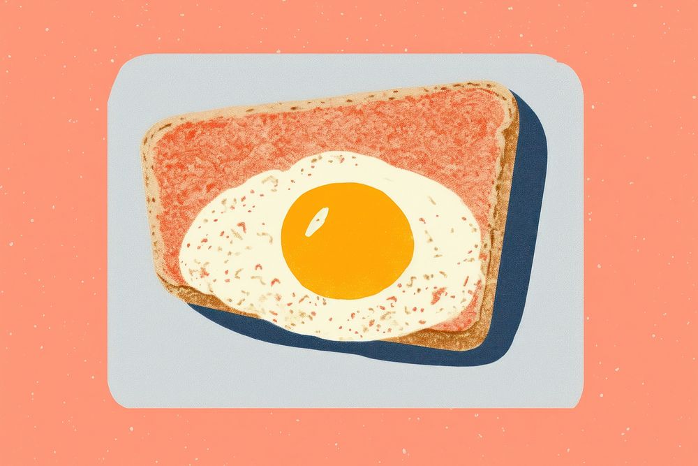 Breakfast bread food egg.