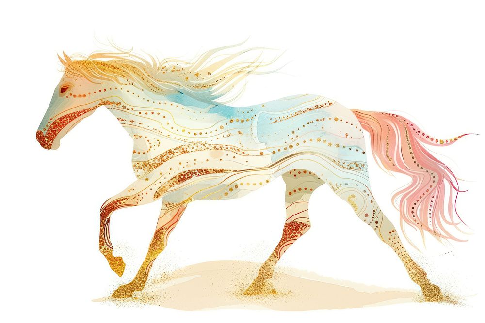 Horse animal mammal art.