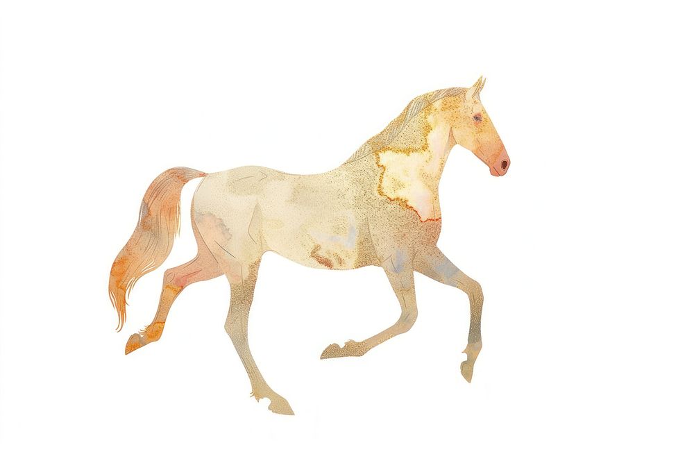Horse animal mammal white background.