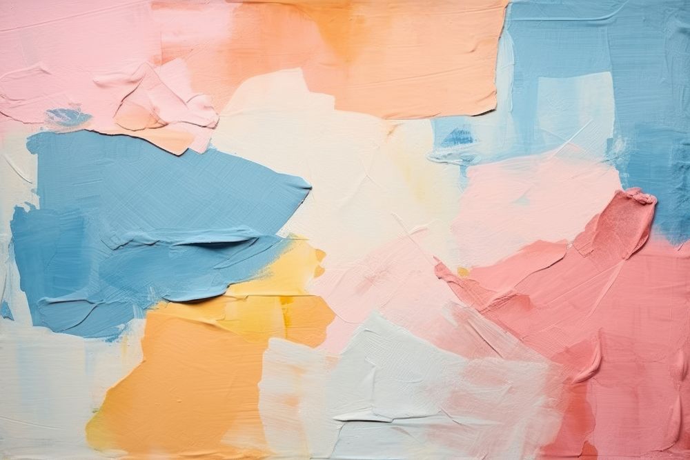 Abstract pastel sky ripped paper art painting backgrounds.