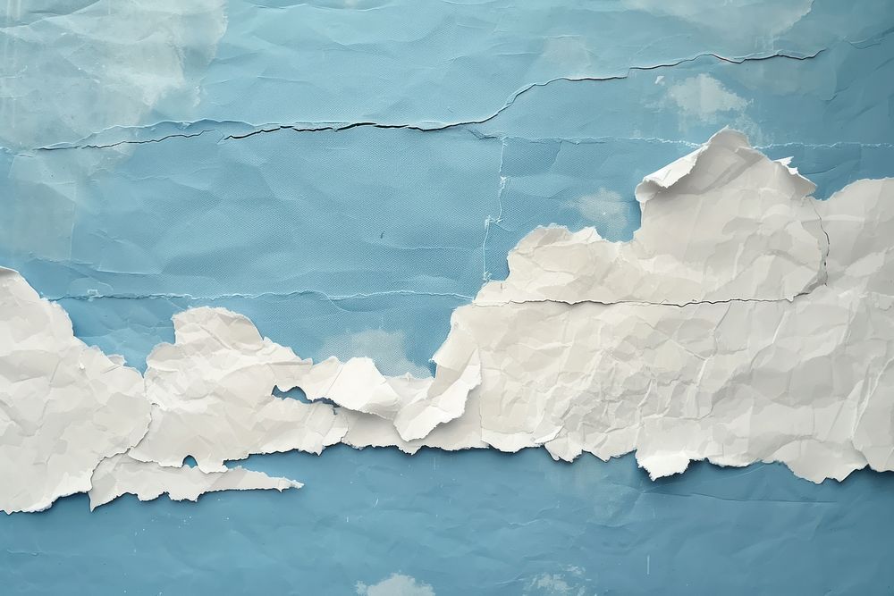 Cloud and bule sky paper abstract art.