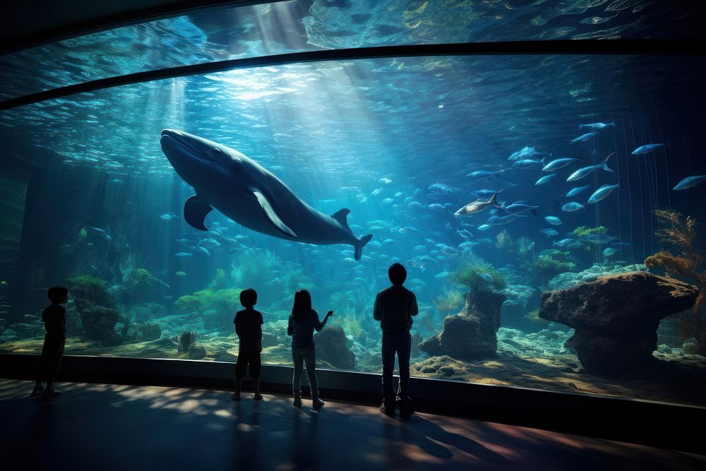 Aquarium underwater outdoors animal.