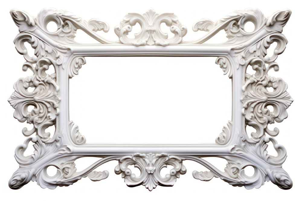 Nouveau art of geomatric frame white white background architecture.