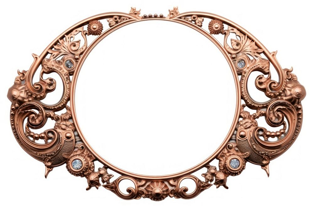 Nouveau art of moon frame jewelry pendant locket.