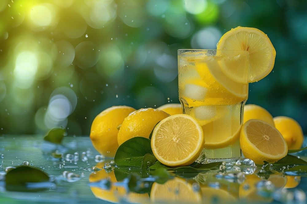 Lemonade summer fruit drink.