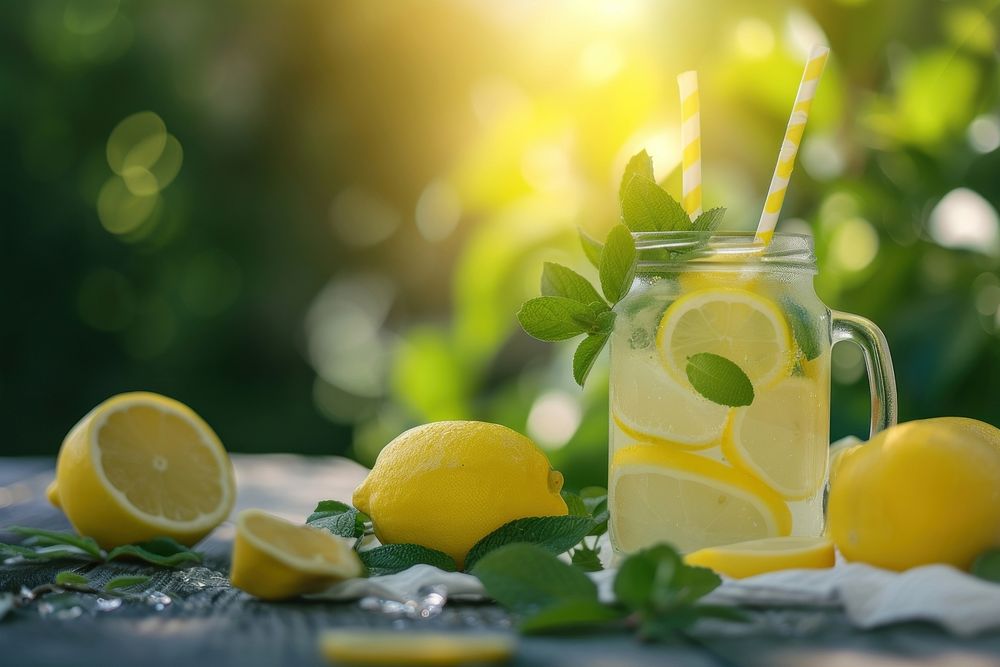 Lemonade summer drink refreshment.